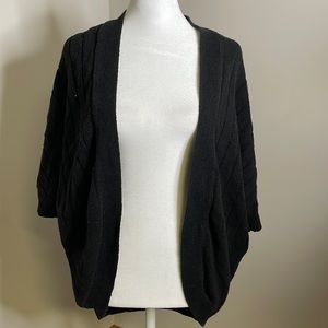 Ribbed Open Knit Cardigan